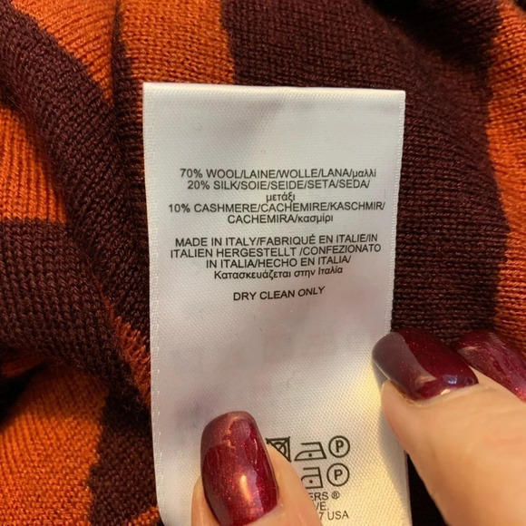 Brooks Brothers Zebra Stripe Sweater M NWT $328 - Picture 7 of 7